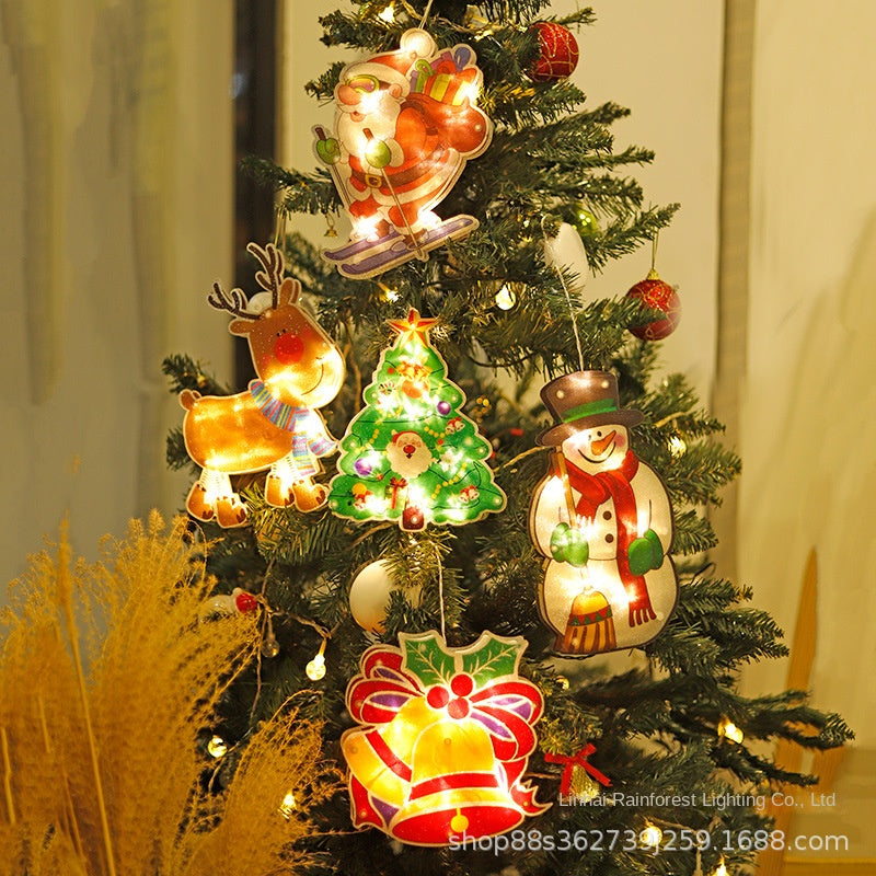 【60%OFF】🎄Lumină LED🧑🎄 cu cupă ❄️de aspirare 🫎decorativă de Crăciun🛷