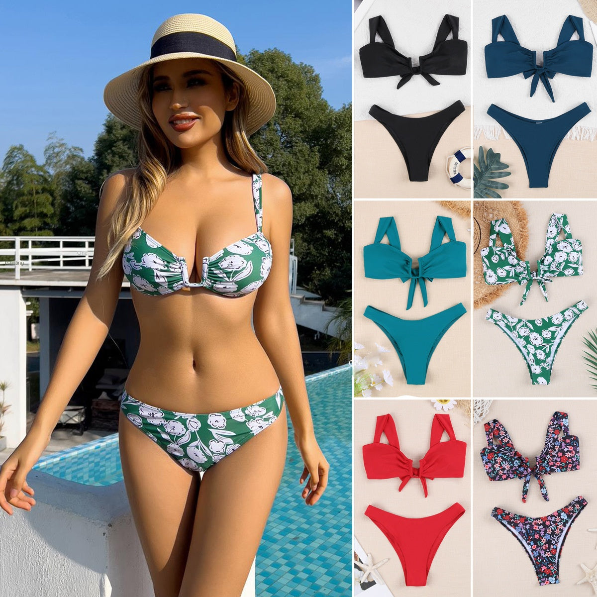 [50% OFF]   2024 Costum de baie sexy de plajă de vânzare fierbinte bikini