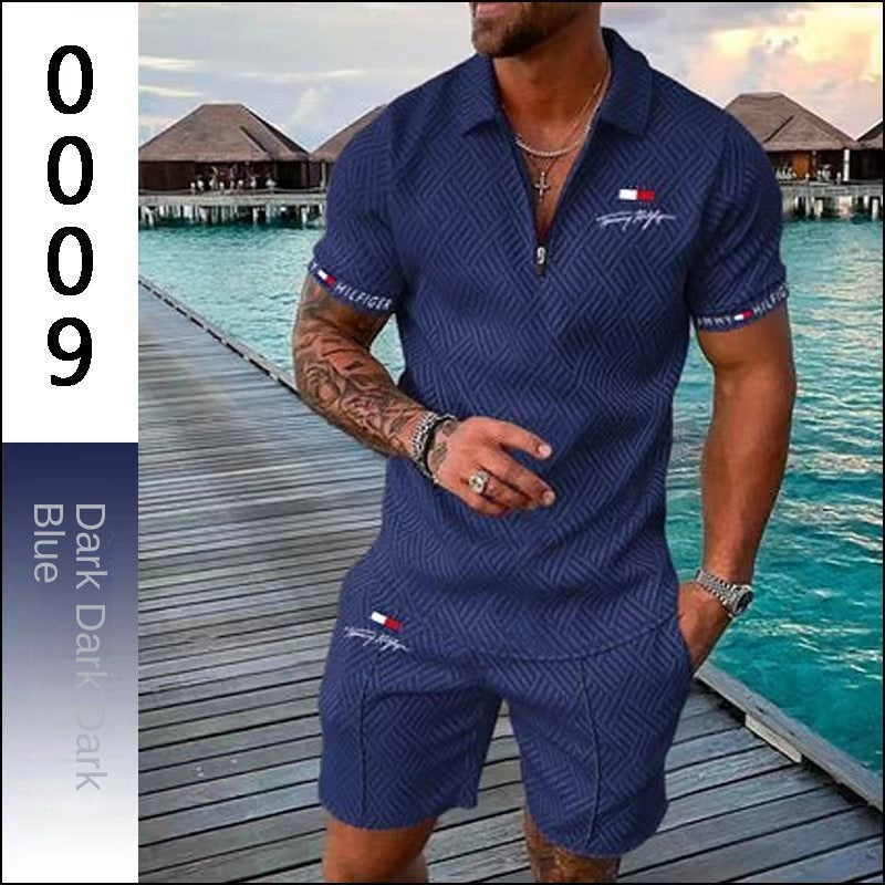 [50% OFF]👨[S-5XL]👕Set de modă pentru bărbați casual sport polo🏍️