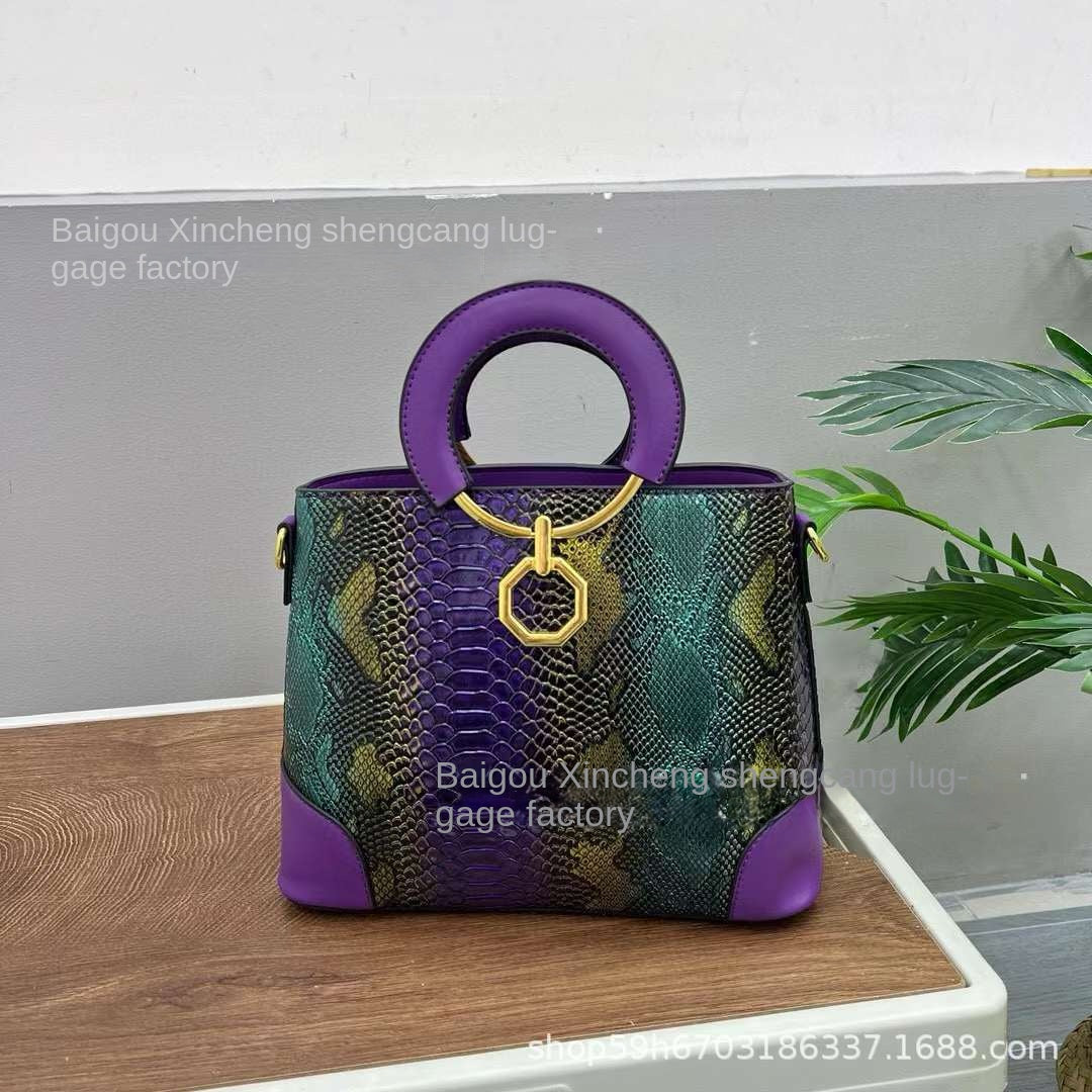 [50% OFF] 2024👜 Geantă Kelly cu imprimeu șarpe vintage 💗