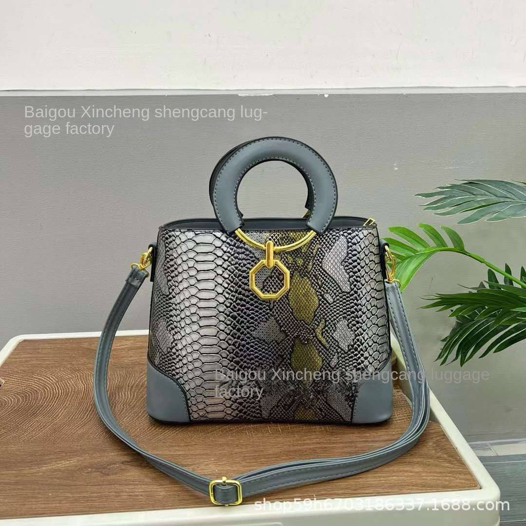 [50% OFF] 2024👜 Geantă Kelly cu imprimeu șarpe vintage 💗