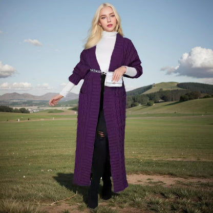 👩2024 pulover la modă casual cu răsucire lungă🧶 stil fierbinte🧥