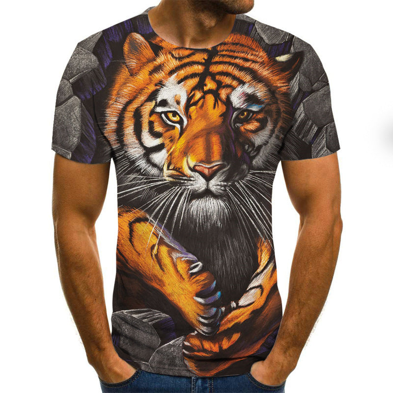 [50% OFF] [XXS-6XL]   🐯 [Cumpără 1 obține 1 gratuit]  2024 Top cu mânecă scurtă pentru bărbați la modă mare 🕶️