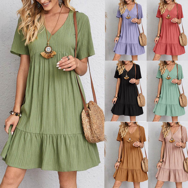 [50% OFF]2024 Summer Casual Slim Waist Flowing Dress