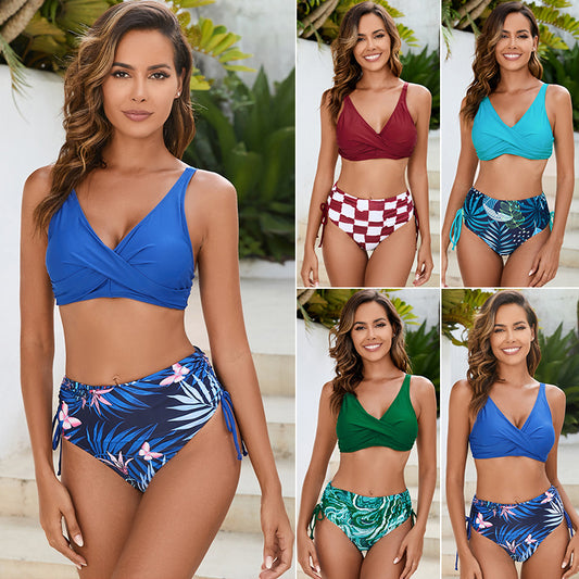 [50% OFF] 💐🫦2024 Costum de baie bikini sexy cu imprimeu nou de marime mare👙🏖️