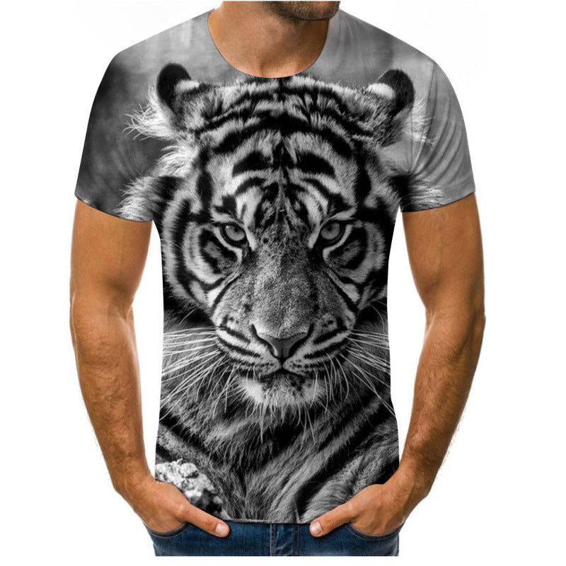 [50% OFF] [XXS-6XL]   🐯 [Cumpără 1 obține 1 gratuit]  2024 Top cu mânecă scurtă pentru bărbați la modă mare 🕶️