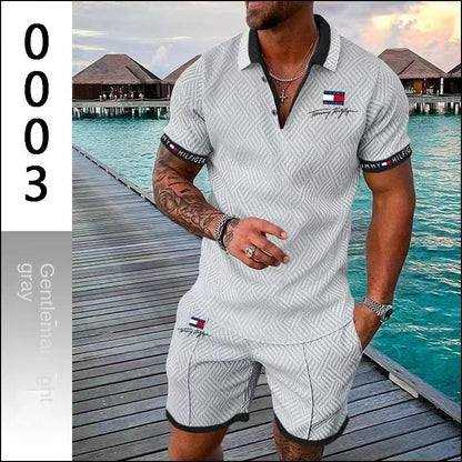 [50% OFF]👨[S-5XL]👕Set de modă pentru bărbați casual sport polo🏍️