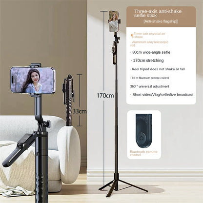 [50% OFF] Selfie stick universal cu telecomandă Bluetooth popular, portabil și pe podea